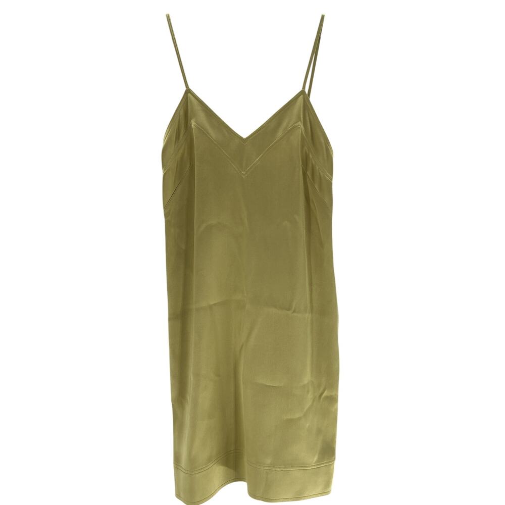 Toteme Satin Green Slip Dress Size 34 - Picture 2 of 4